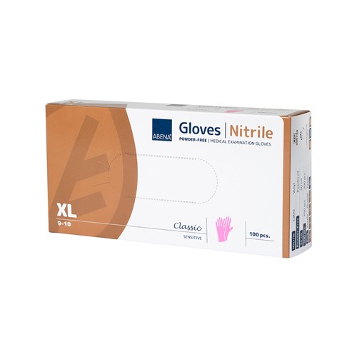 Nitrilhandske Abena Rosa XL  100 st.
