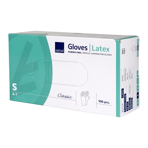 Latexhandske Abena S puderfri 100 st.
