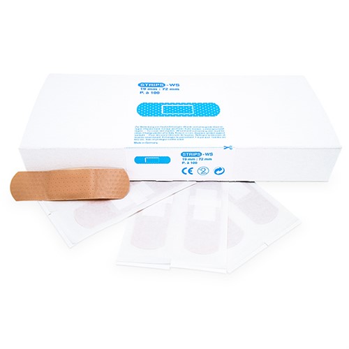 Vattenfast plåster 19 x 72mm, 100 st