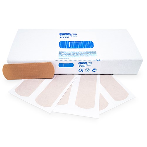 Vattenfast plåster 25 x 72mm, 100 st