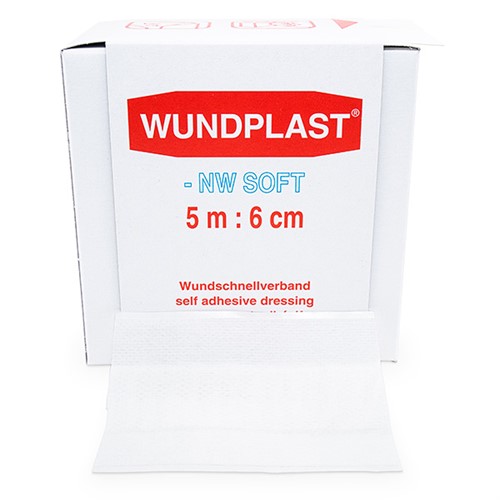 Non-wovenplåster på rulle 6cm x 5m