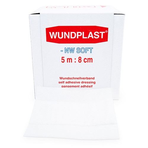 Non-wovenplåster på rulle 8cm x 5m