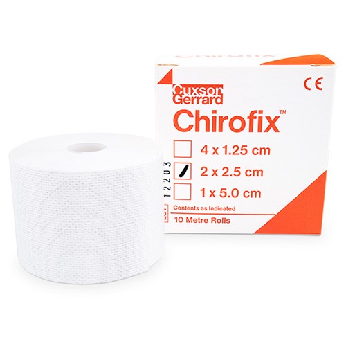 Chirofix Non-wovenhäfta på rulle 2,5cm x 10m, 2 St