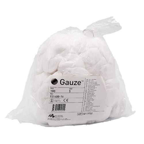 Tvättork Nr 5, Gasväv, 6 Cm Ø, 100 st