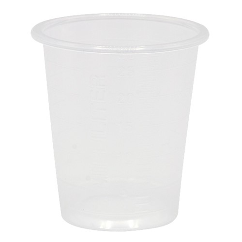 Medicinbägare smal transparent 30 ml, 80 st