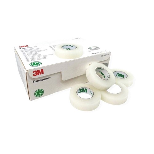 Transpore 1,2cm x 9,1m utan hållare, 24 st