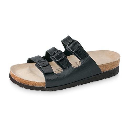 Herrpantolett svart 3-rem