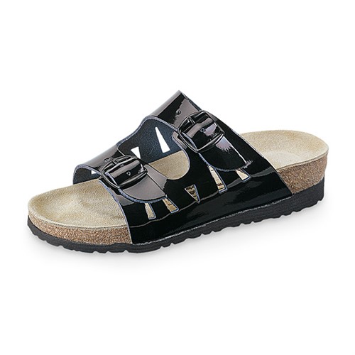 Svart lack pantolett 2-rem