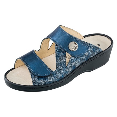Pantolett utbytbar sula jeans/marin